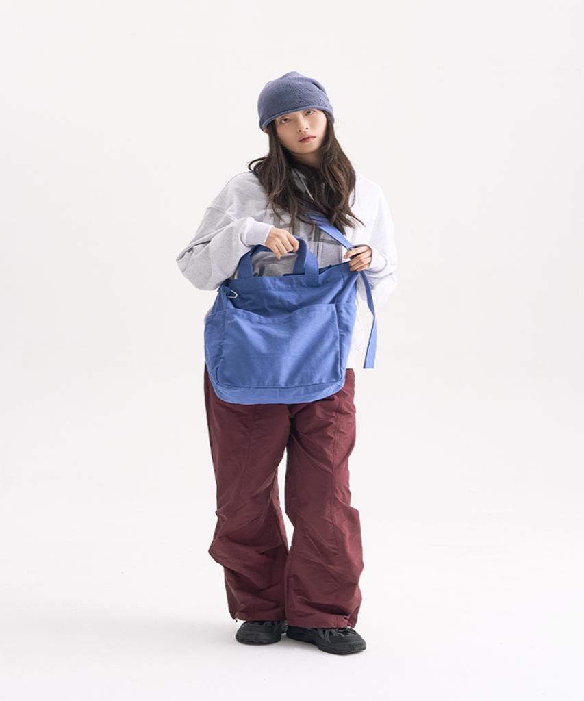 HEISAN Daily Parachute Pants Ash Blue