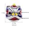 Sterling Silver S999 3D Lion Dance Spacer Beads for DIY Chinese Style Bracelets