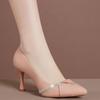women cute sweet light weight spring & summer slip on stiletto heel shoes lady fashion office career work pumps  ab686