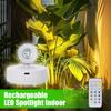 Rechargeable LED Spotlight With RC, Indoor Plants Wall Painting Display Ambient Lighting, Wireless Artwork Focus Spotlight