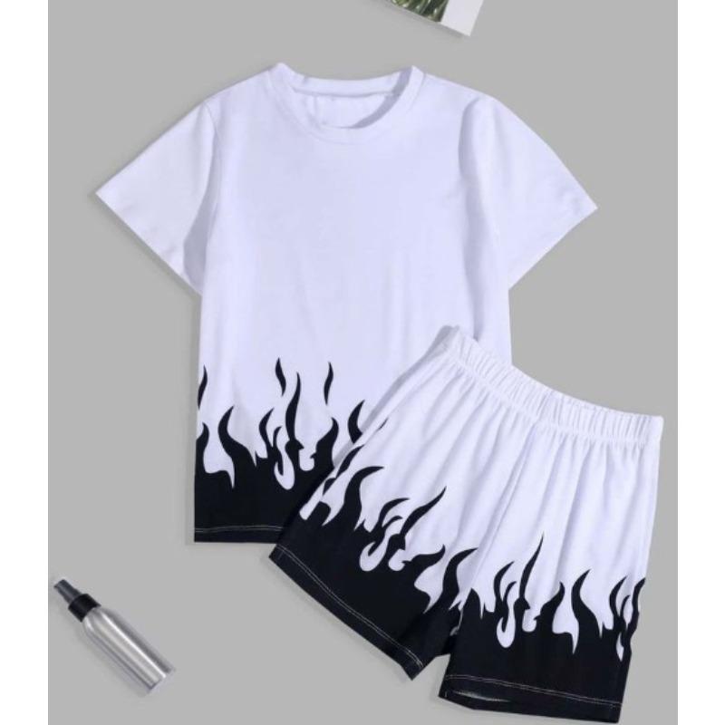 Sommar Ny Herrkostym Har 3D-tryckta Mönster, Vilka Är Casual, Moderiktiga, Mjuka, Bekväma och Andningsbara