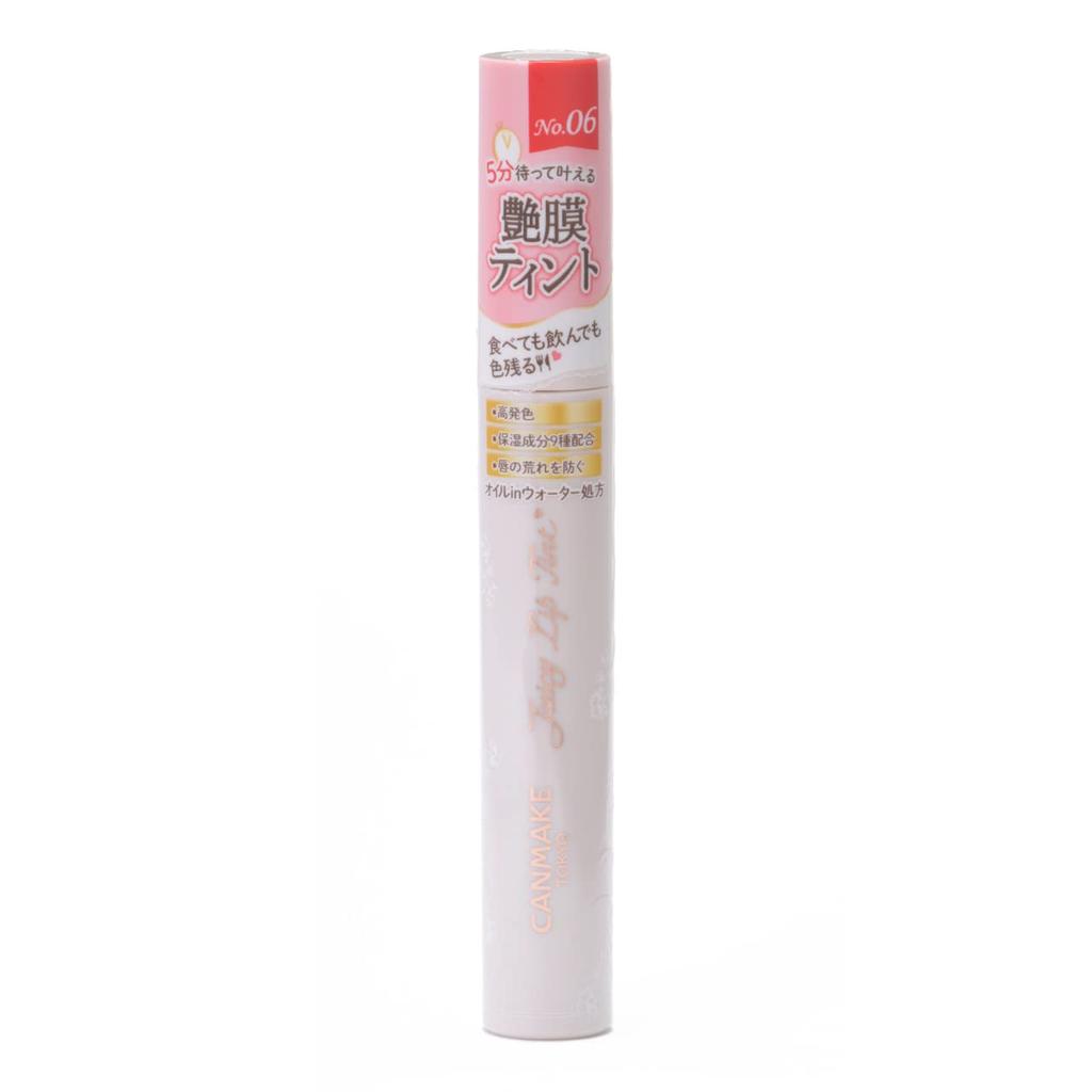 Canmake Juicy Lip Tint 06 Pomelo Red Water Coral Highly 1 Tint Tint, Red, Shiny, Pigmented, (x 1)