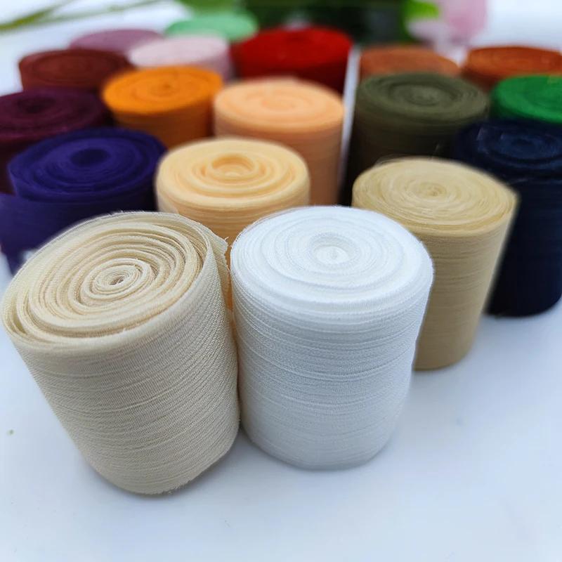 Silver Sparkling Yarn Ribbon Chiffon Wedding Wrinkle Mesh Accessories Bright Silk Wrinkle Gift Box Flower Bundle Packaging