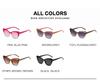 Gafas de Sol Ojo de Gato Vintage Mujer Marca Diseñador Moda Degradado Gafas de Sol Femeninas Colores Caramelo Irregulares