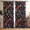 Retro Květinový Pastorační Styl Tištěné Závěsy Ložnice Obývací Pokoj Pracovna Kuchyňské Závěsy Okenní Dekorace Snadné Praní A Péče