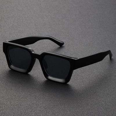 New Thick Frame Sunglasses Trend Box Foreign Trade Glasses Personality Big Frame Sunglasses WOMEN'S Sunglasses MEN'S Sunglasses