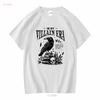 Camiseta In My Villain Era Coisas Livrescosamente Moralmente Cinzentas Romantasia Amante de Livros Whimsigoth Dark Academia Roupa vintage Lavada
