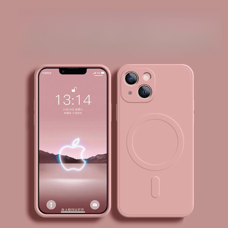 Magsafe Magnetic 14pro Wireless Charging IPhone16 Protective Case Liquid Silicone. Applicable To IPhone 15 Phone Case