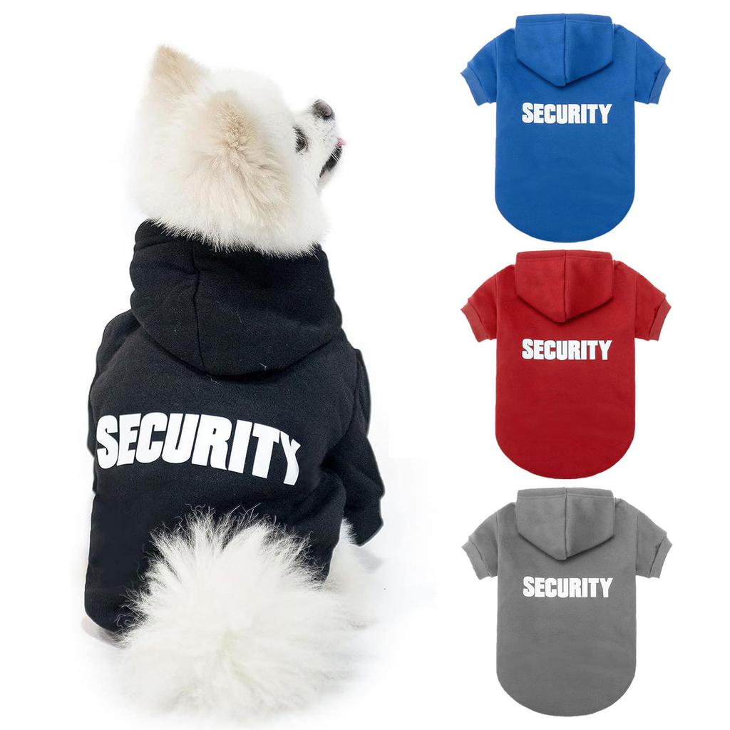 Dog Hoodie for Medium Large Dogs Security Coat Dog Apparel Spring Dog Clothes for Dogs Outdoor Use