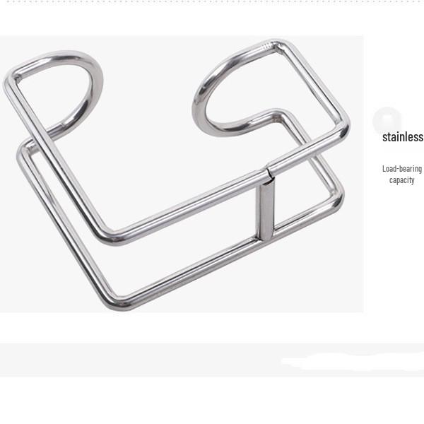 Wall-Mounted Hair Dryer Holder, No-Drill Bathroom Shelf Hanger