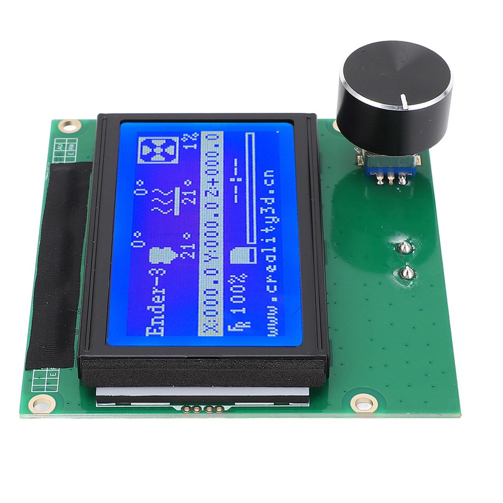 3D Printer LCD Display Screen 12864 Blue Control Panel with Ribbon Cable for ENDER 3 3s 3X 3 Pro