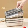 Single/Double Compartment Sealed Salad Container Silicone Seal Travel Food Tray  Picnic