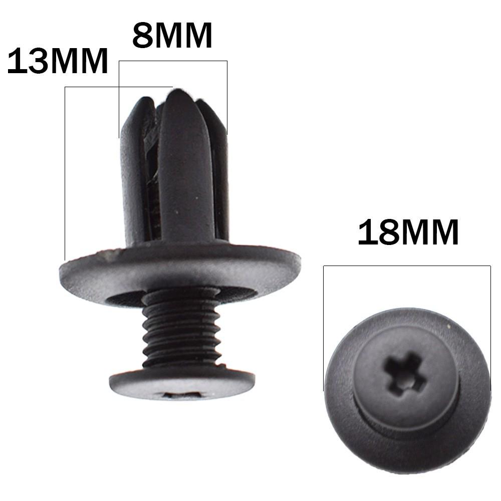 Hyundai Kia 8mm Plastikowy Wkręt-Zatrzaski Błotnika do ix25/ix35