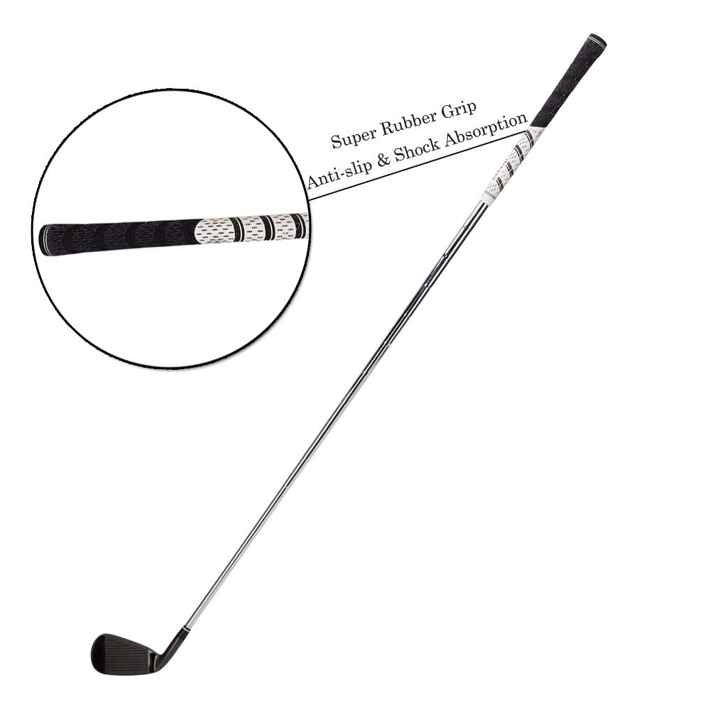 MAZEL Golf Hollow Head Irons (Single Clubs: #2, #3, #4, #5, #6, #7, #8, #9, PW) Steel Shaft Right-Handed (Single Club: 6)