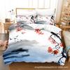 Home Textile Landscape Painting Series Three-Piece Set, Bed Sheet Quilt Digital Printing Kit, Come To The Picture And Sample