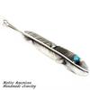 [STERLING SILVER 925] Feather Silver Necklace Pendant Chain AMTHANE-004