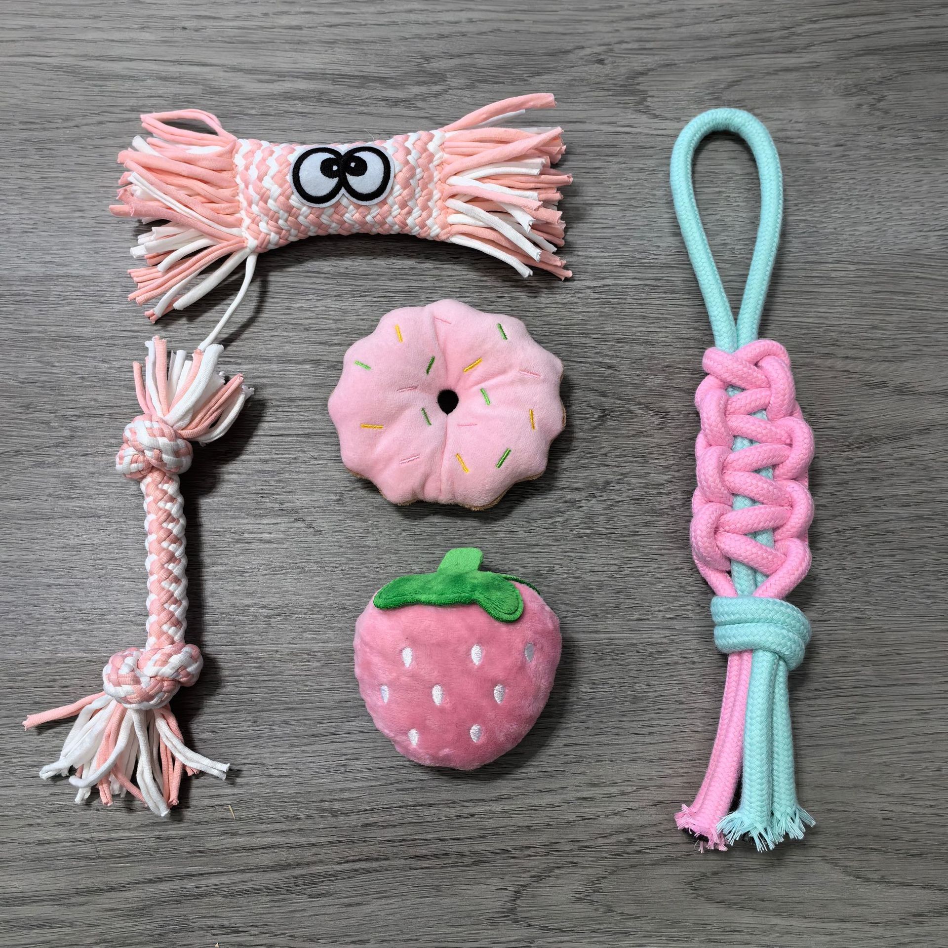 Cute Design Chew Cotton Pet Dog Rope Toys Set