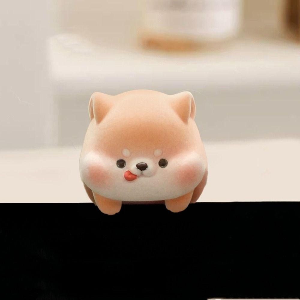 Desk Ornament Computer Monitor Decoration Panda Dog Center Console Doll  Navigator