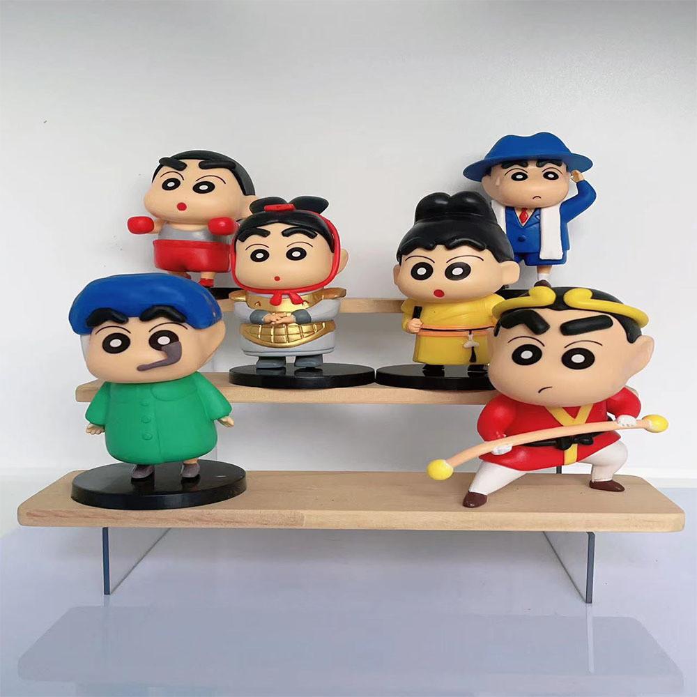 Shinchan Crayon Whimsical Desk Decor Statues In Six Colorful Designs