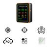 Air Quality Pollution Meter HCHO TVOC CO CO2 PM2.5 PM10 Temperature Humidity Meter with Buzzers Tester Color Display