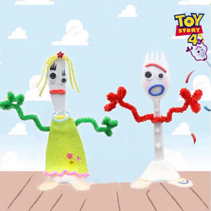 Toy Story 4 Creativity Make Your Own Forky And Knife Diy Kit For Endless Fun