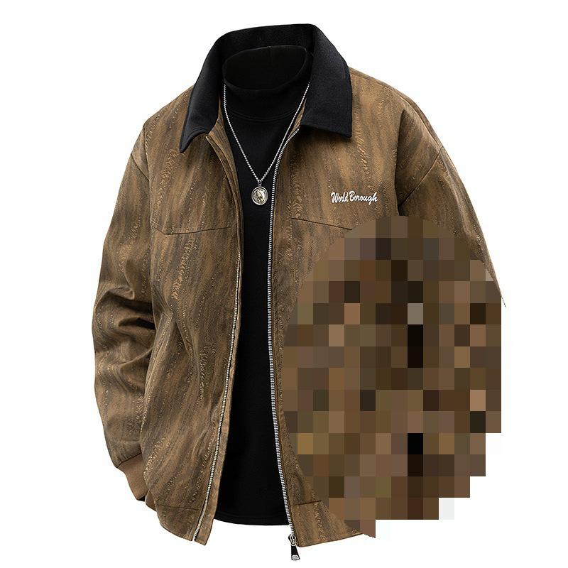 Men s Trendy Tie-Dye Plus Size Jacket - Spring/Autumn 2026 Casual Workwear M