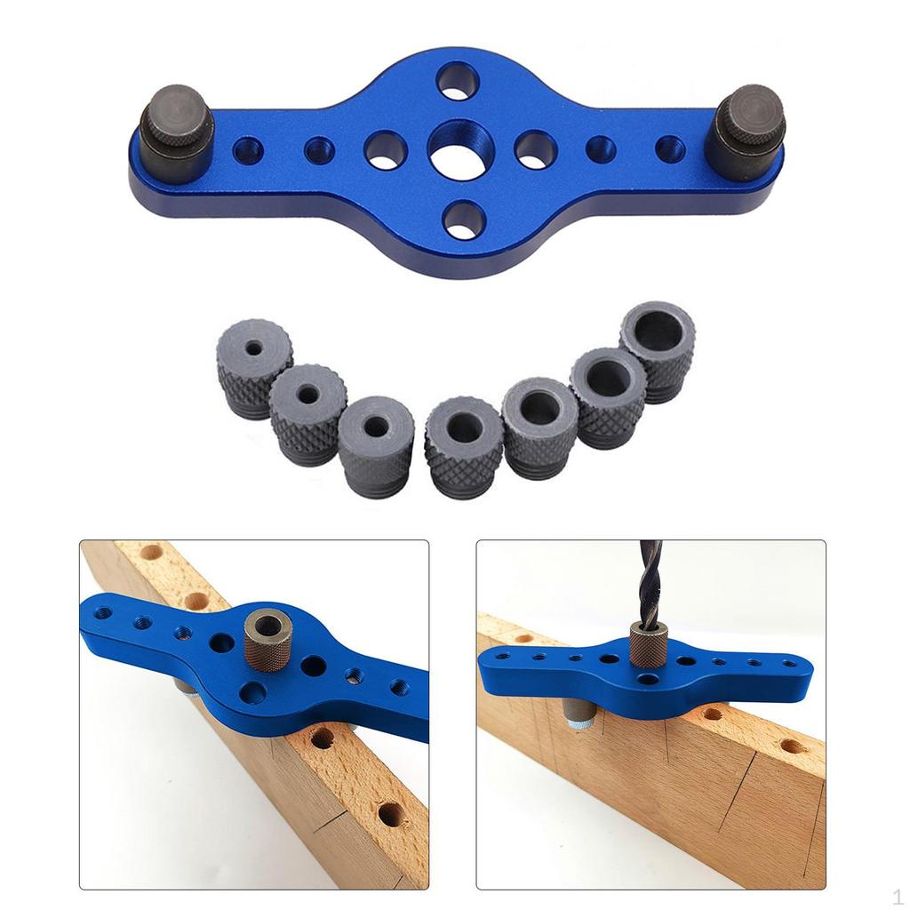 Hole Self Centering Kit Woodworking Holing with mm Drill Bushings Pocket Wood Vertical
