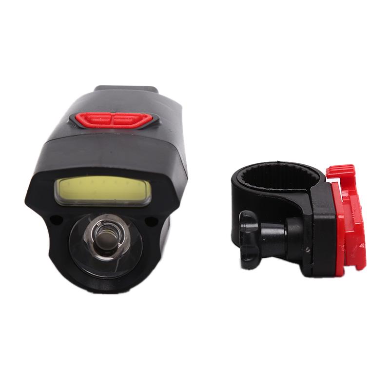 LED Bicycle Headlight AAA Battery Powered Bike Front Lamp with 6 Modes Cycling Flashlight