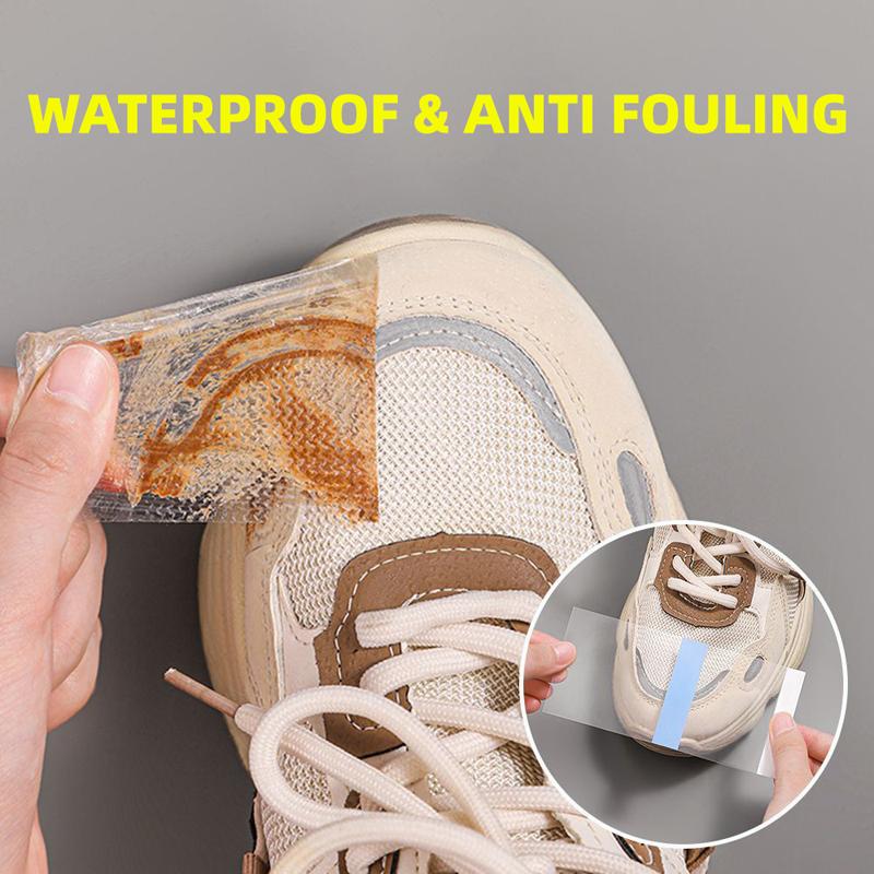 Toe Cap Anti-Moisture Protective Film Rainy Day Toe Cap Protective Waterproof Film Disposable Shoe Protector Stickers Invisible Shoe Protectors