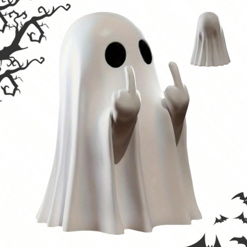1pc Halloween Ghost Figurine Ghost Decor, Funny Ghost Statue, Ghost Statue Halloween Decoration For Gift Props Tabletop Home Decor New Year's Gifts