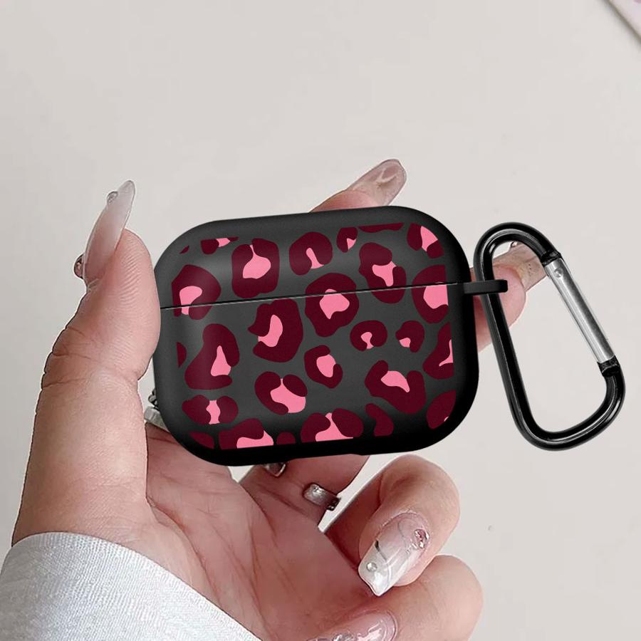 Pink Leopard Print Earphone Cases Cover Case For Airpods Pro2 2 Pro 3 Pro3 4 1
