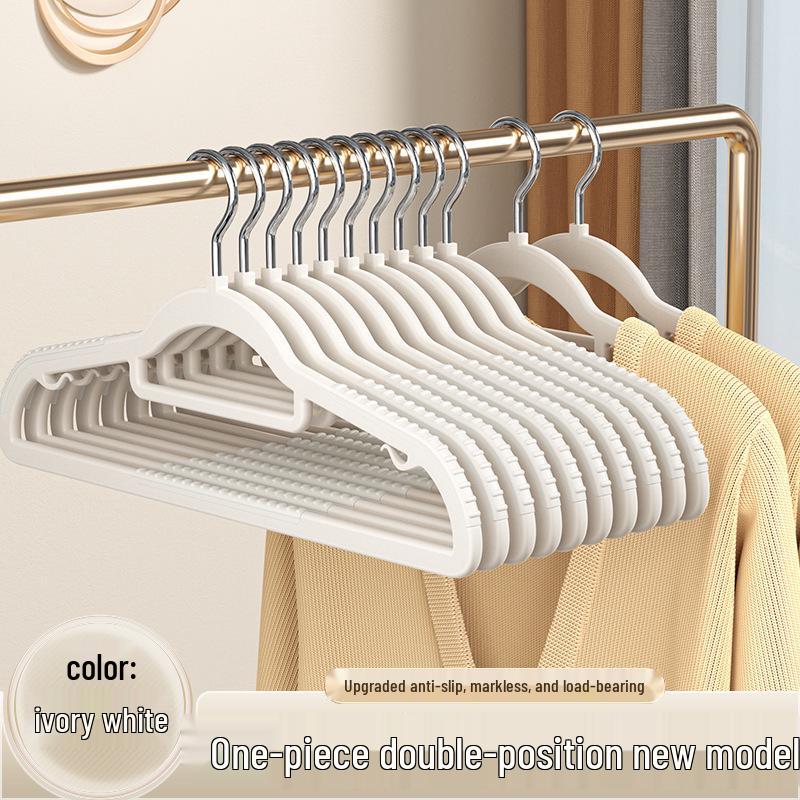 Non-Slip Anti-Bulge Clothes Hangers with Shoulder Protection for Wardrobe Drying Racks