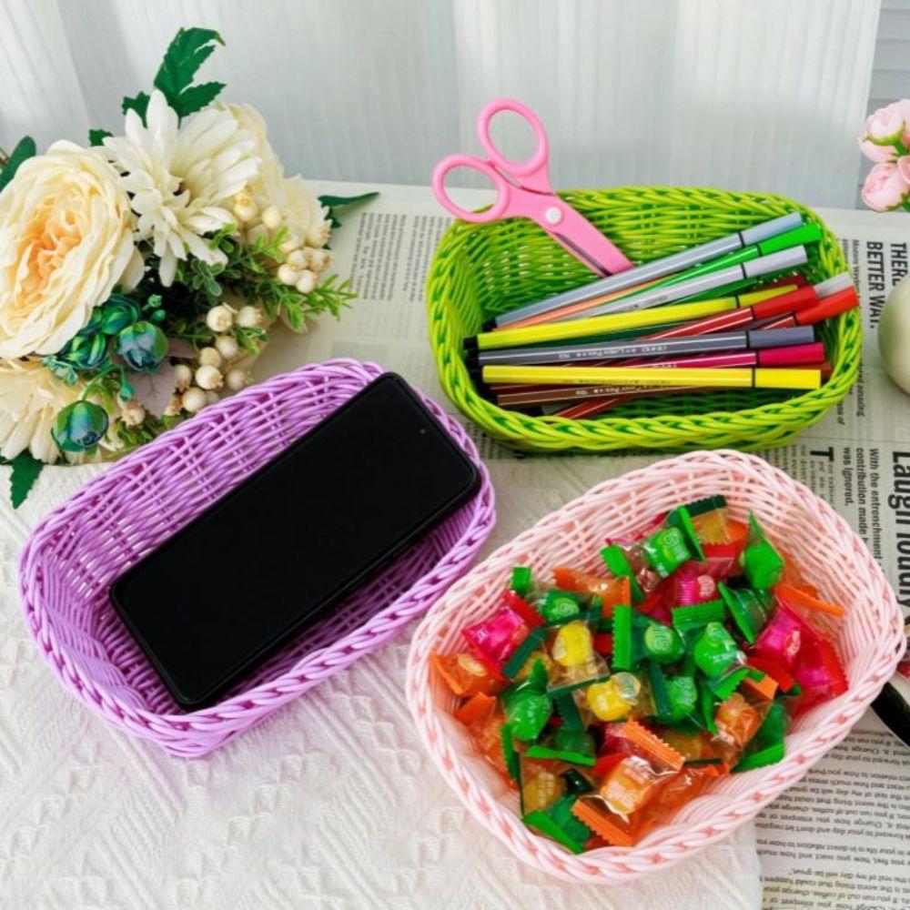 Hardness Bread Fruit Vegetables Basket Household Rattan Basket Restaurant Serving Tabletop Display