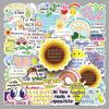 50 Spanish Motivational Stickers: Uplifting Sentences for Journals and Cups