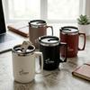 Thermal Coffee Mug Travel Tumbler With Handle 304 Stainless Steel Insulated Cup Leakproof Mini Portable Water Bottle With Lid