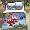 Cute Cartoon Super Wings Bedding Sets Exquisite Supplies Set Duvet Cover Bed Comforter Set Bedding Set Luxury Birthday Gift