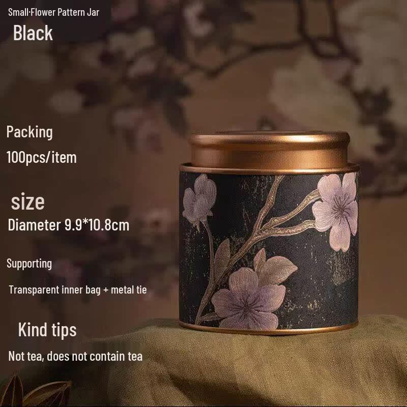 Cylindrical Paper Tea Packaging Can