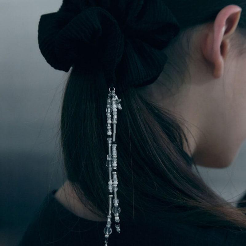 oart Beads Scrunchy [BLACK]