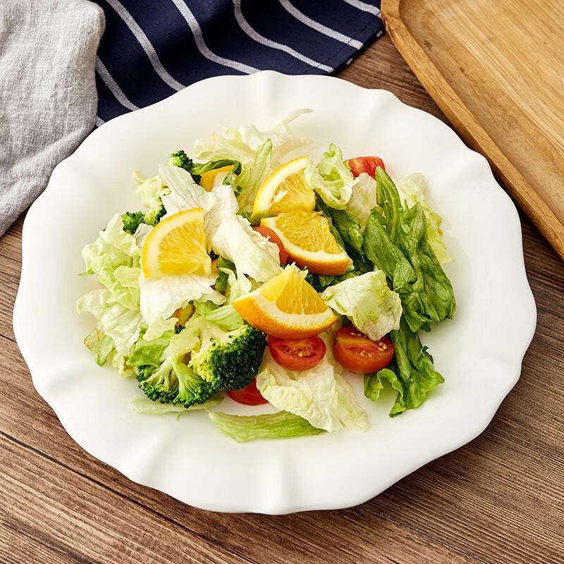 ZISIZ White Ceramic Partitioned Plate Set