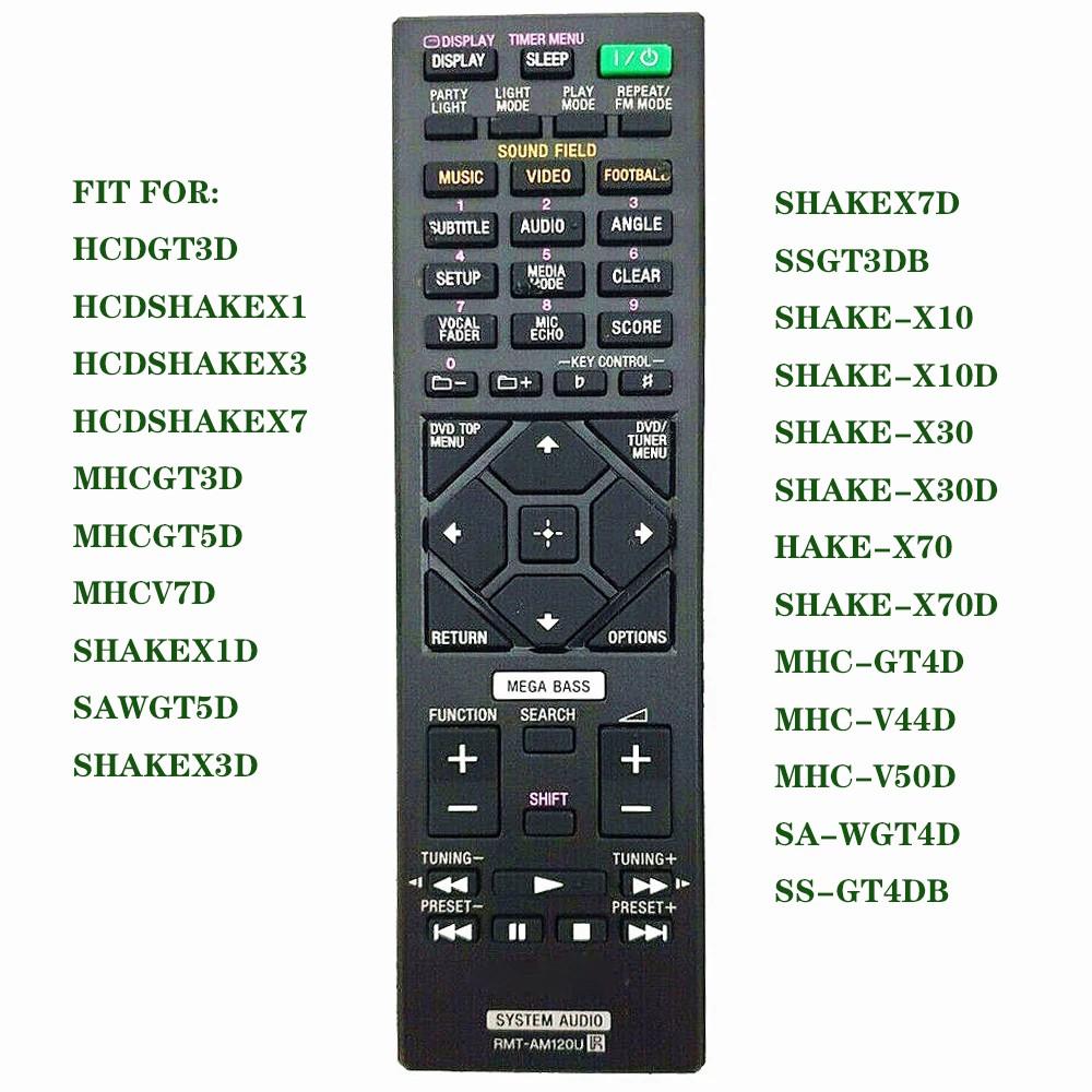 

RMT-AM120U НОВЫЙ пульт дистанционного управления для RMT-AM210U для Sony, замена системного аудио для HCDGT3D HCDSHAKEX1 HCDSHAKEX3 HCDSHAKEX7 MHCGT3D