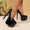 Night Club High Heels Women. Cm Thin Heel Water Table Sexy Super High Heel Single Shoes Shallow Mouth Pointed Head Catwalk Single Shoes Women