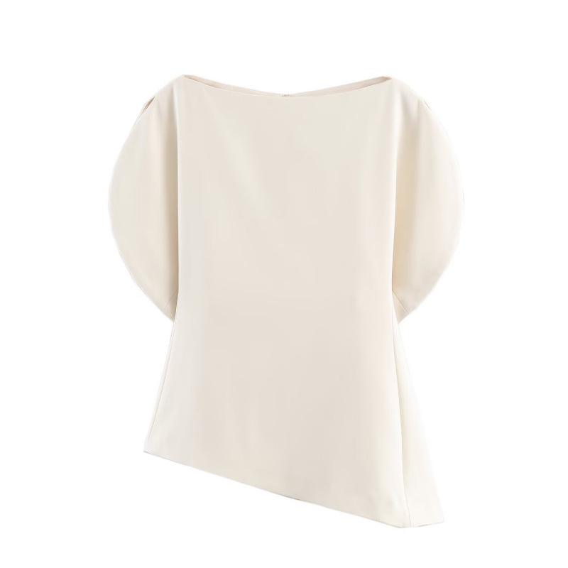 2026 Spring European & American Style Puff Sleeve Top - Simple & Versatile Fashion