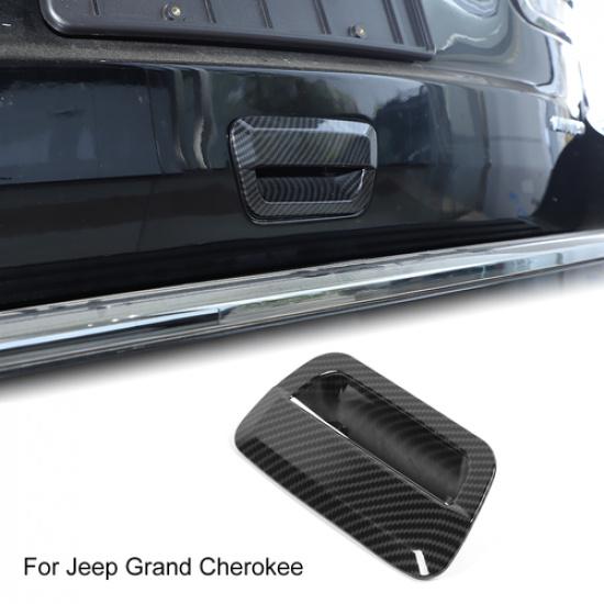 Car Tailgate Door Handle Trim Carbon Fiber For Jeep Grand Cherokee/Durango 2014+
