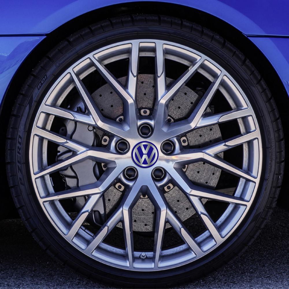2026 Hot For VOLKSWAGEN VW 4PCS 56/60/65mm Car Wheel Hub Caps Emblem Stickers Hubcap Badge Decals Accessories For Volkswagen VW