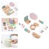 Kids Wooden Pretend Beauty Set 10Pieces Makeup Toy Set For Girls Age 3 4 5+ Includes Cosmetic Tools Mirror Creative Play Gift