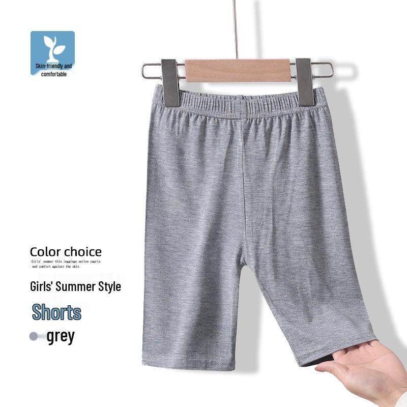 Girls' Modal Leggings for Spring/Summer - Black or White Dance Pants, Medium/Large Sizes