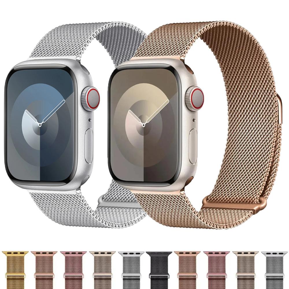 Magnetic Strap for Apple watch band series 9 8 7 6 5 4 3 SE Ultra 45mm 44mm 49mm 38 42mm 41mm 40mm correa bracelet iWatch bands