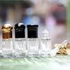 10/30/50/100PCS 3/6/12ml Mini Empty Glass Perfume Bottles Dropper Essential Oil Bottles Walk Ball Vials with Glass Sticker 4