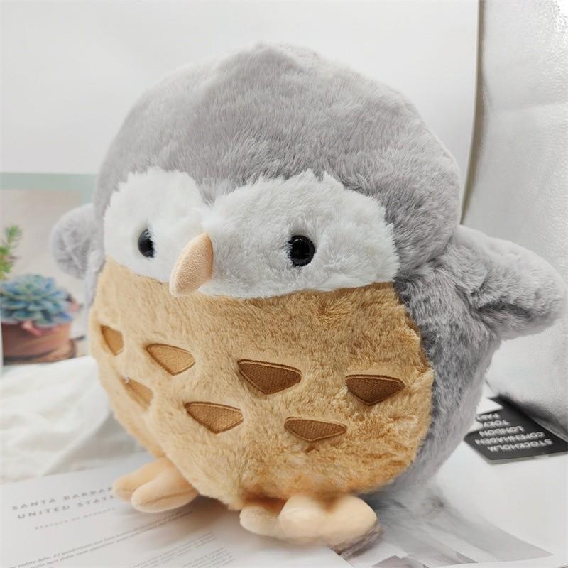 

Плюшева іграшка Сова з м яким наповнювачем з ПП бавовни для декору дитячої кімнати Спеціальні персонажі включені 38cm сірий колір