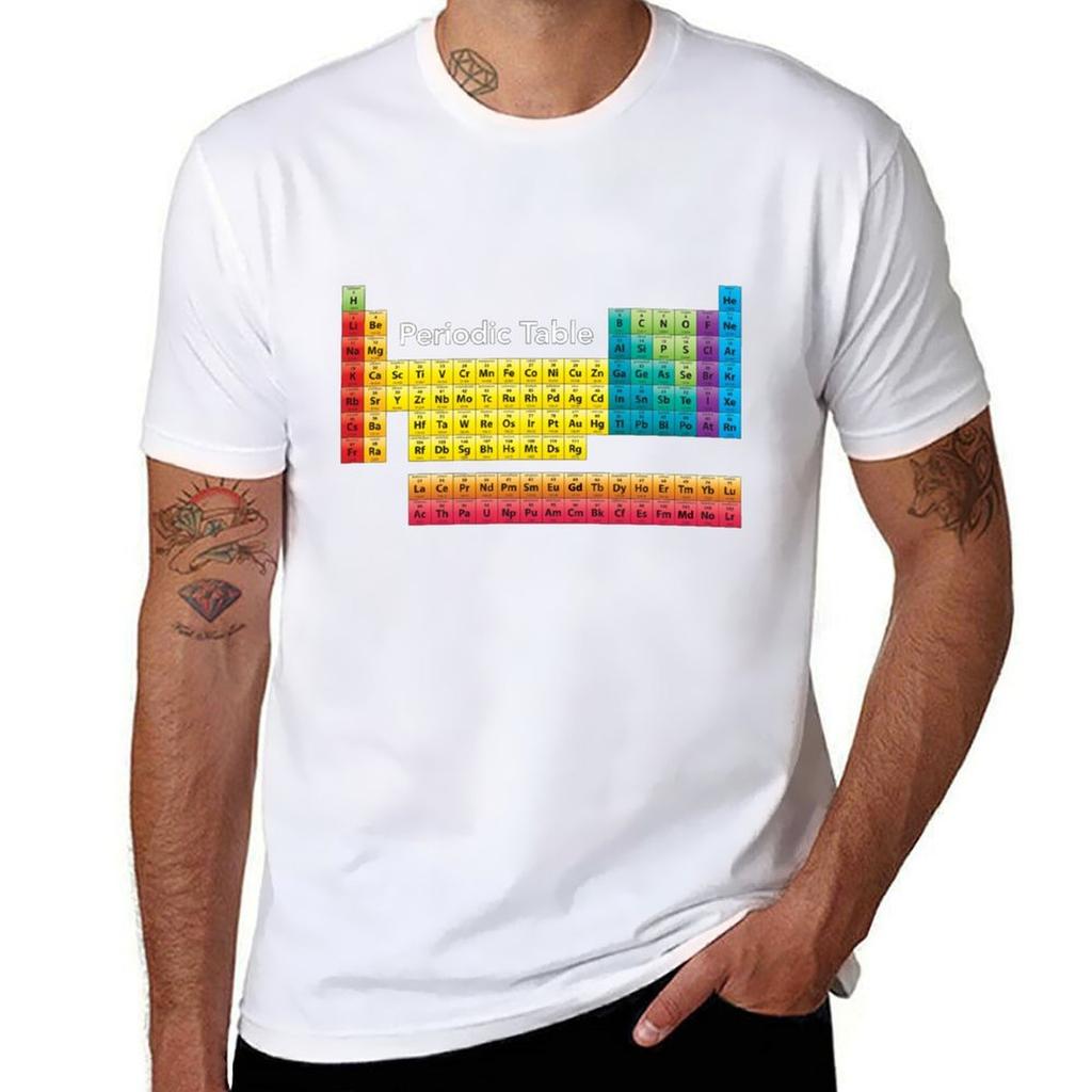 Chemical Periodic Table TShirt Basic Short Sleeve TShirt for Men